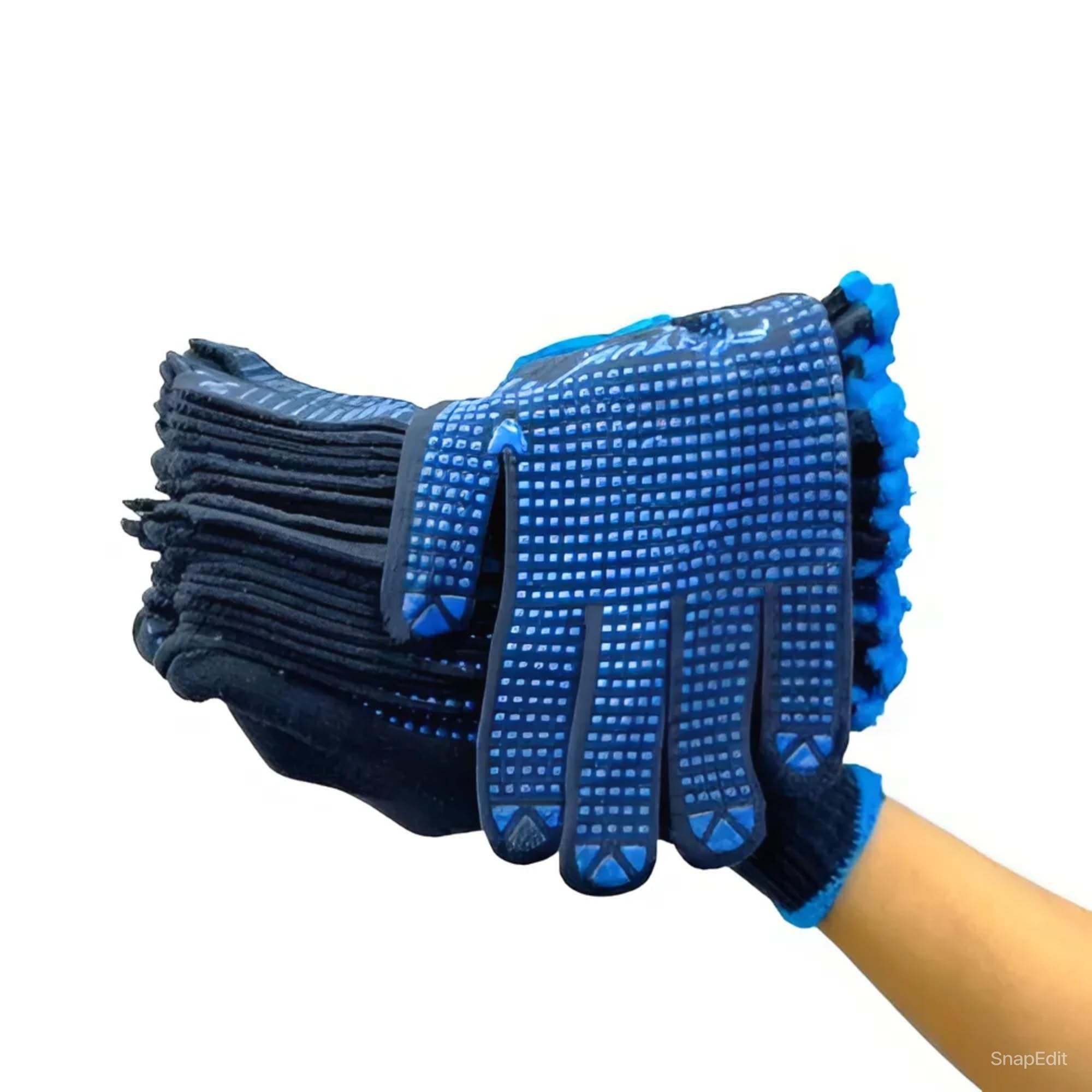 STYLERA Dotted Cotton Safety Hand Work Gloves for Better Grip Industrial Construction Gardening Assembling General Purpose Use Safety Hand Gloves (PACK OF 25 PAIR, BLUE DOTTED,) (B0D734ZCPH) Amazon Price History, Amazon Price Tracker