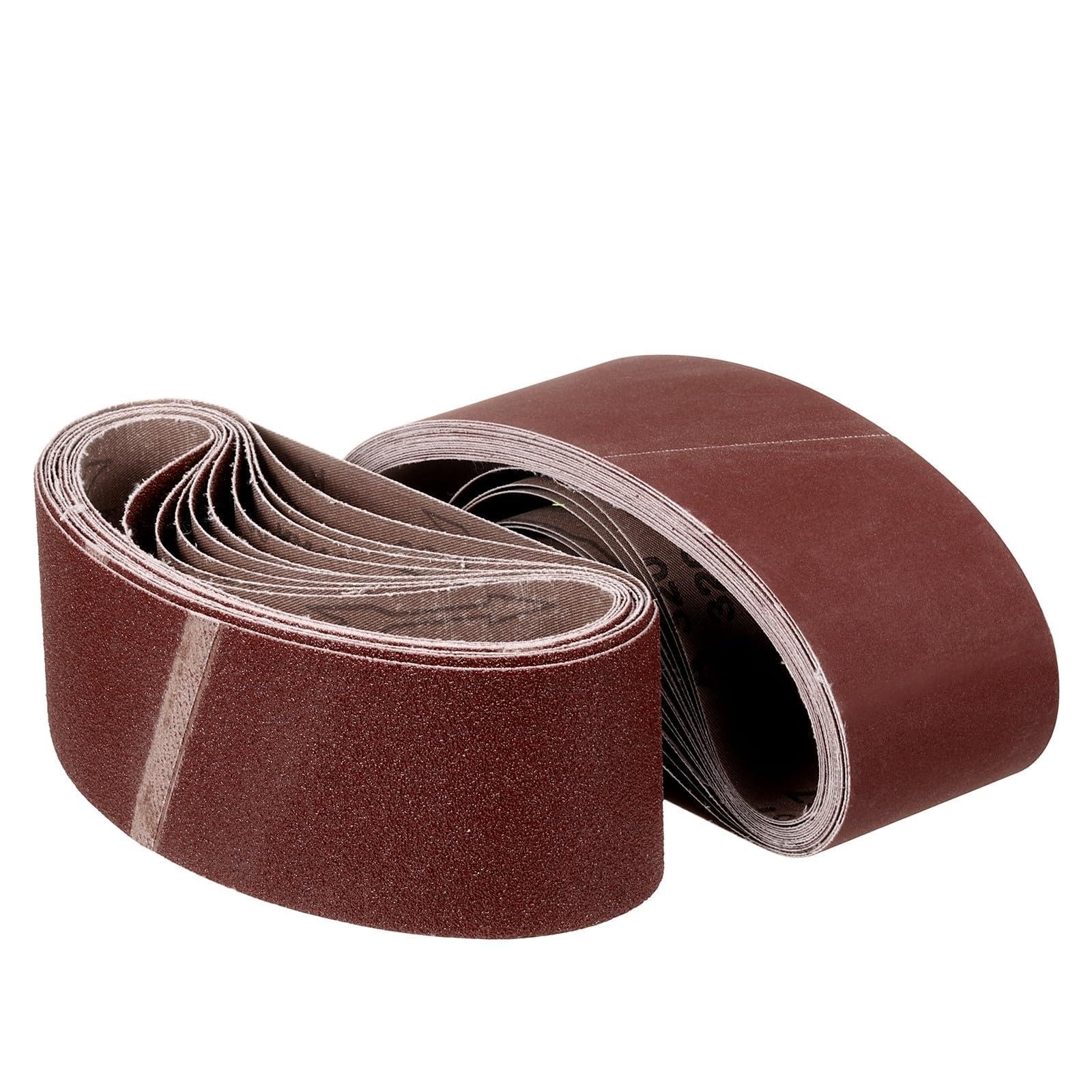 Banda De Lijado De 100mm X 610mm, 36 Pcs 80/120/150 Grano Cintas Para Afilar Cuchillos Para Afilado En Banda Lijadora Herramienta De Tallado De Cuchillos Trabajo En Metal