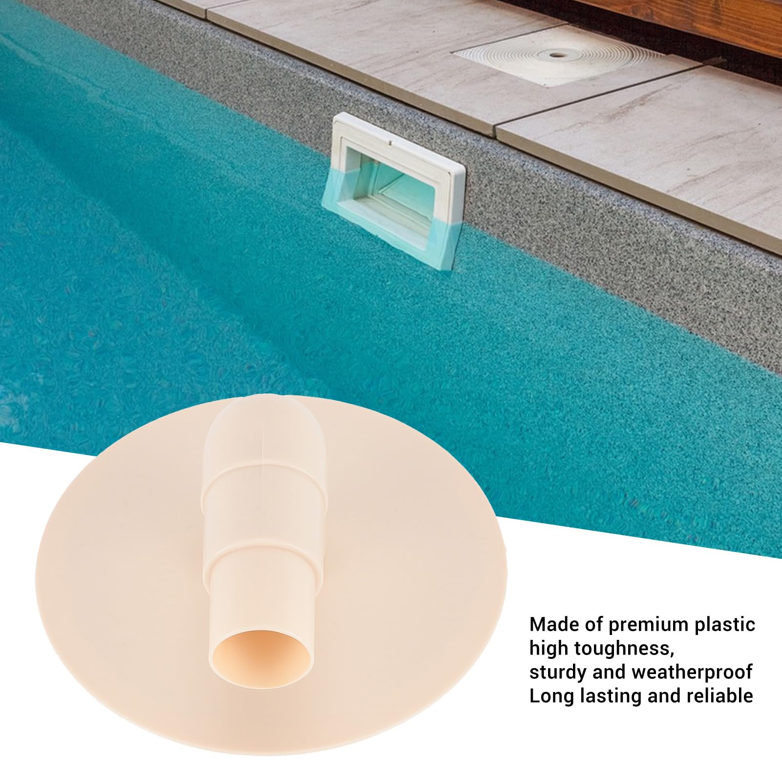 Zerodis Plaque d'Aspiration d'Écumoire de Piscine, Pièces de Rechange sous Vide, Plastique