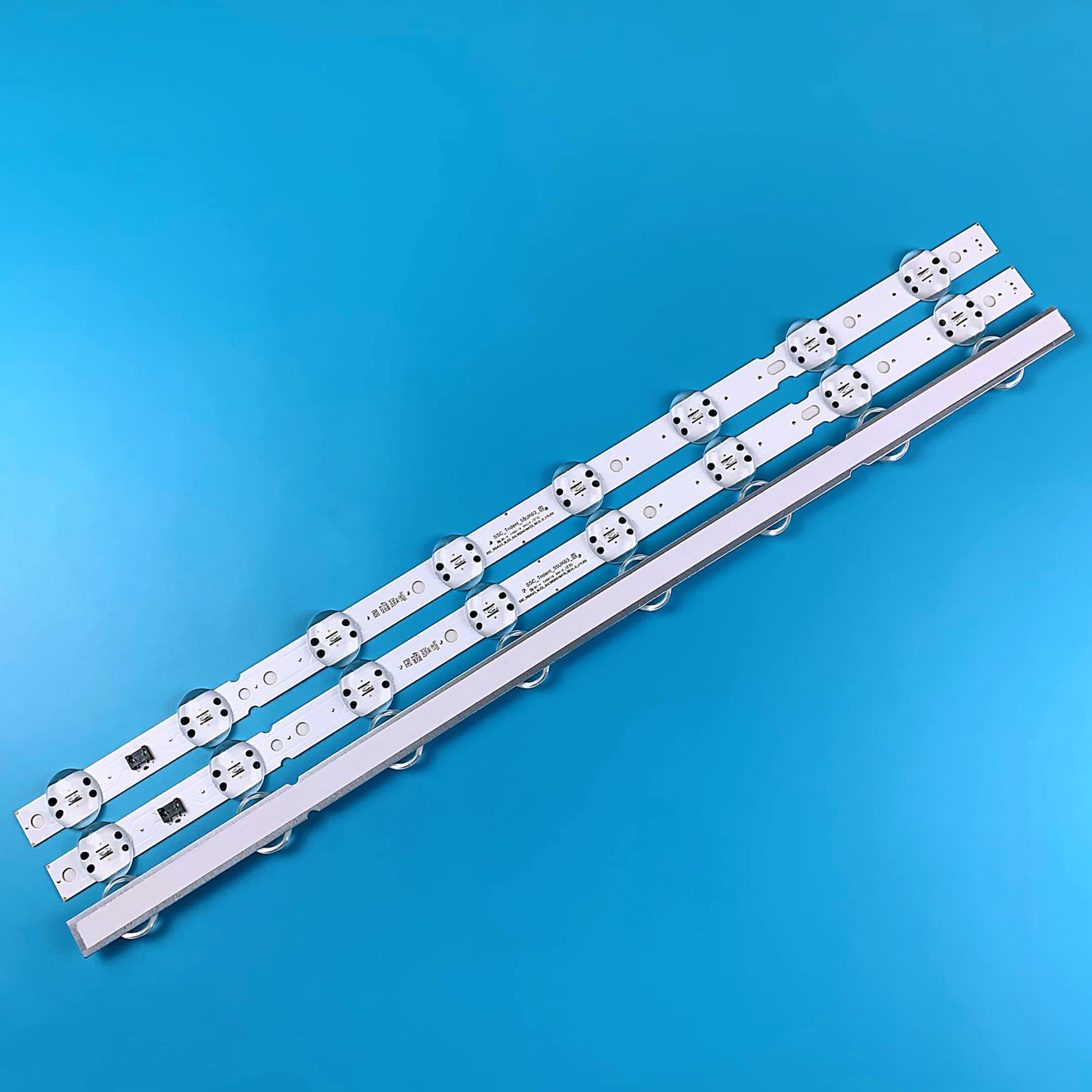 Set Retroilluminazione LED Per TV LG 55” – 3 Strisce Da 8 LED, 598 Mm, Compatibile Con 55UK6400 E 55UM7600