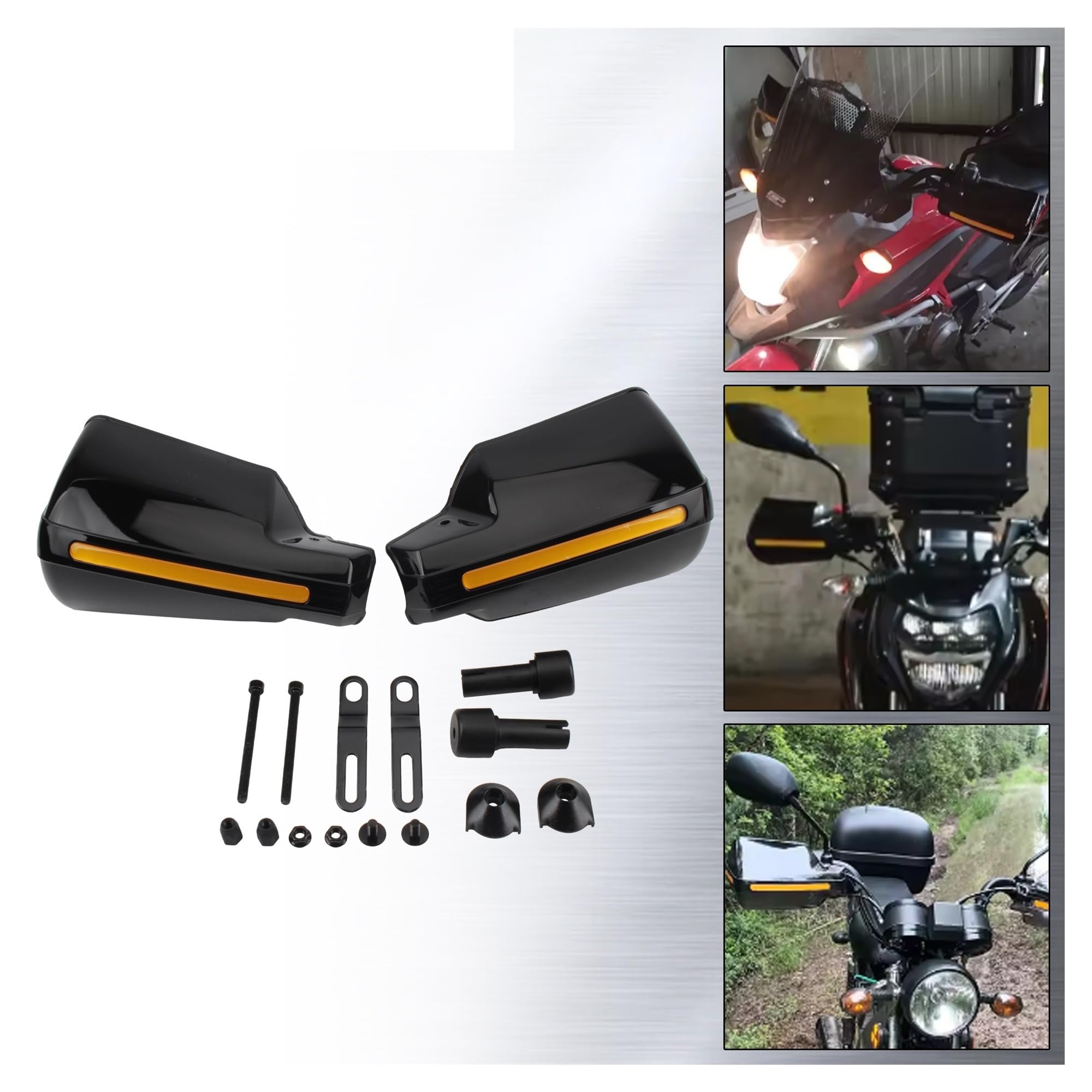 Protector de Manos para Motocicleta, a Prueba Viento, para Manillar Supermoto
