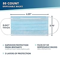 Vista 3 de Zhangjiagang Guanming Daily Commodities - Mascarilla desechable - Paquete de 50