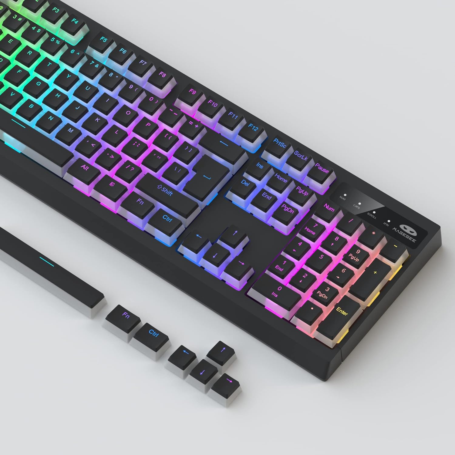 MageGee Pudding Keycaps 134 Keys Keycaps with Keycap Puller