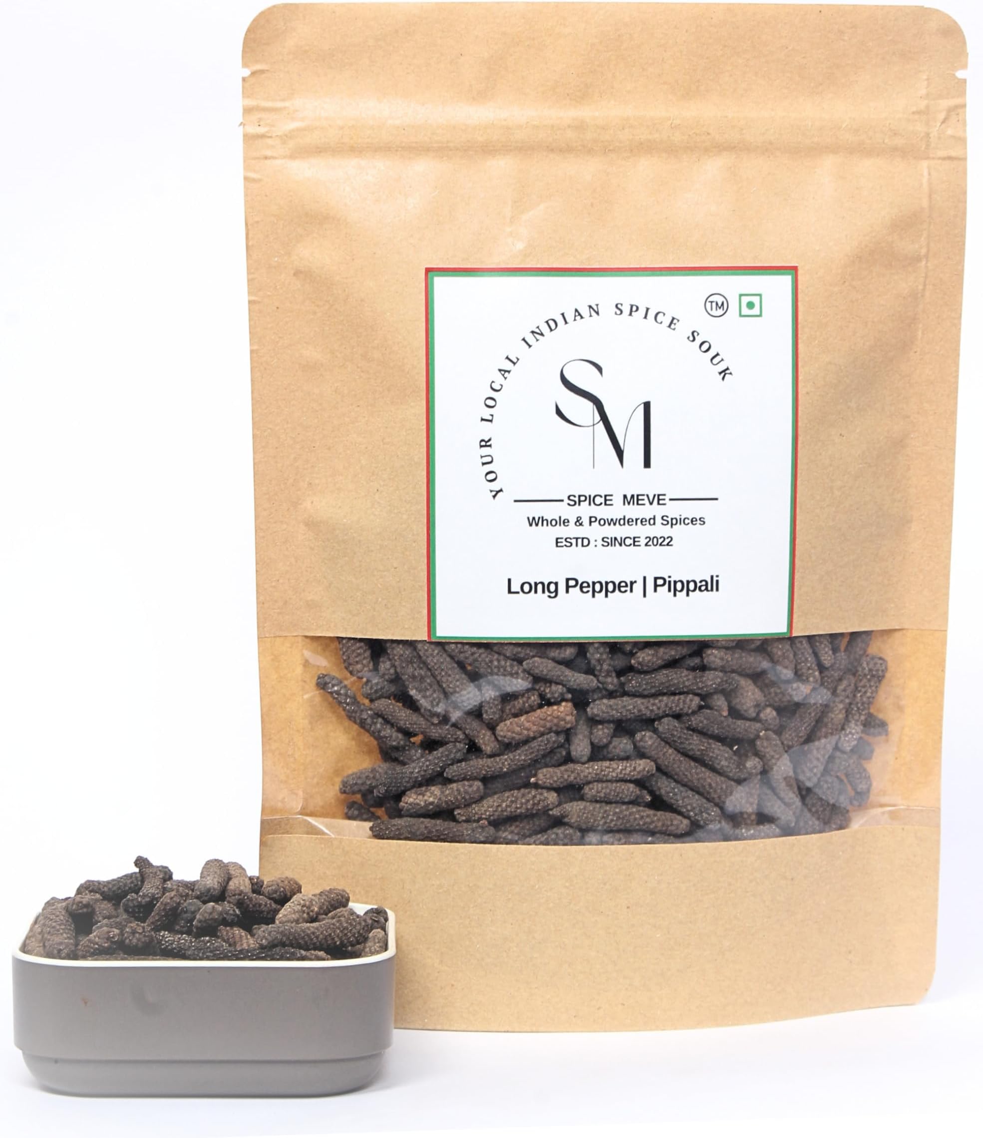 Spice Meve Pepper Long | Pipal | Whole Long Pepper | Sabut Peepli | Pippali | Pipal Badi | Pippali (75 Gm)