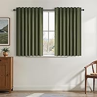 Vista 27 de Topfinel Cortinas Opacas y Cortinajes Marfil Crema de 84 Pulgadas de Largo, Beige con Pliegues Pinzados Completamente Opacas de Lino Natural