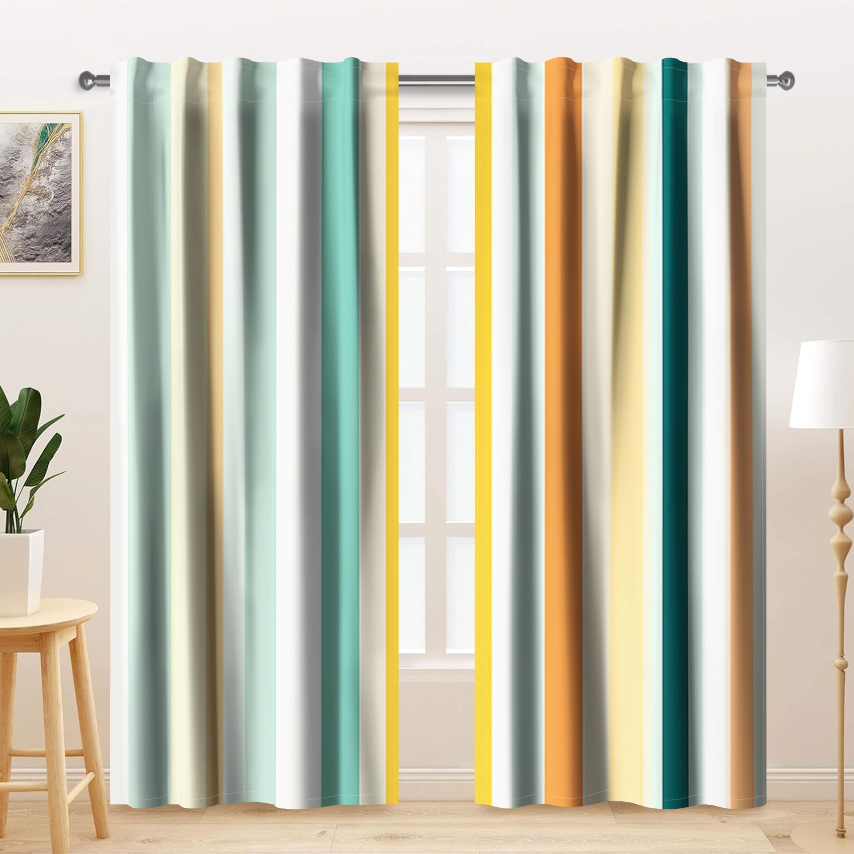 Kzzfqxb 107x160cm Modern Curtains 2 Panels