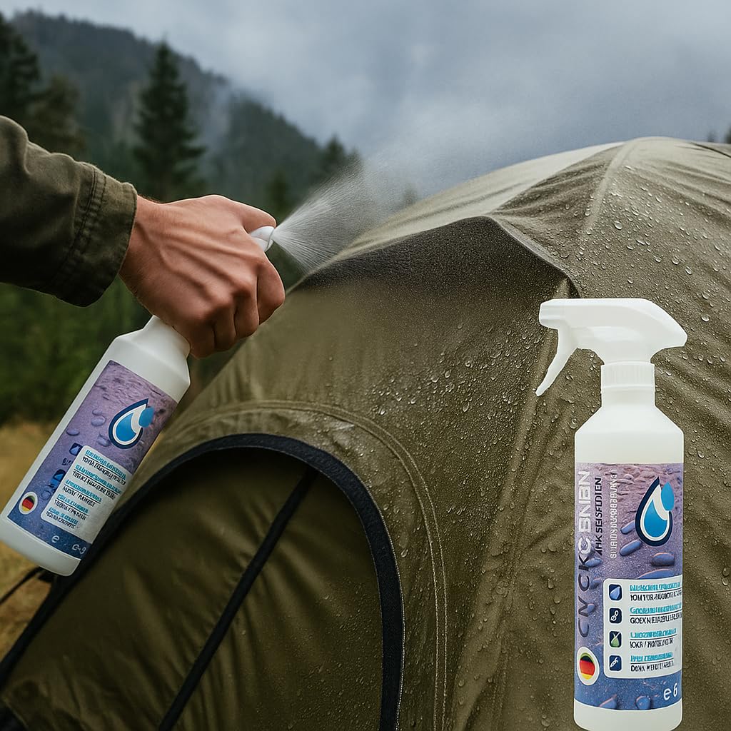 Spray impregnujący i ochrona przed śniegiem, 2 × 500 ml – odporny na wodę i brud do skóry, tekstyliów, namiotów, butów, ubrań i toreb – idealny do użytku na zewnątrz, zimą i na co dzień