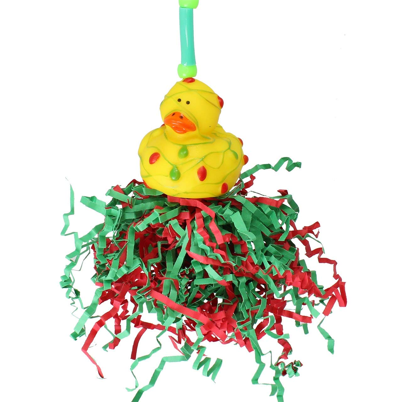 Bonka Bird Toys 3575 Christmas Twinkle Duck Yellow Small Bird Toy Cockatiel Parakeet