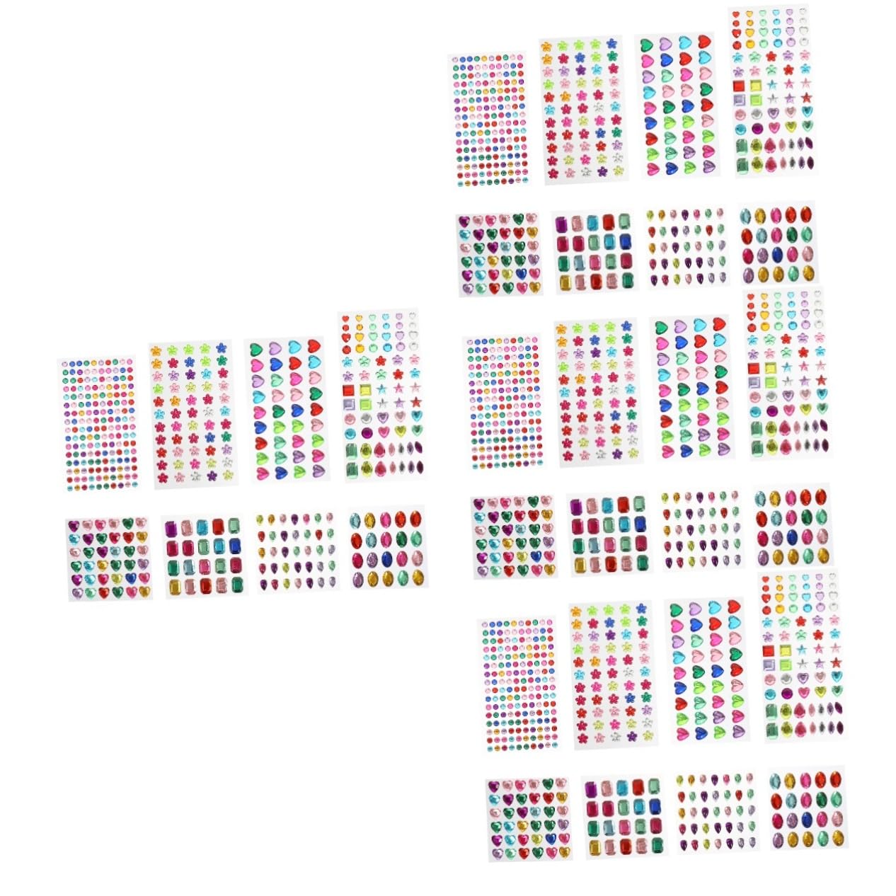 Autocollants strass plastique pour customiser sans colle coques et albums