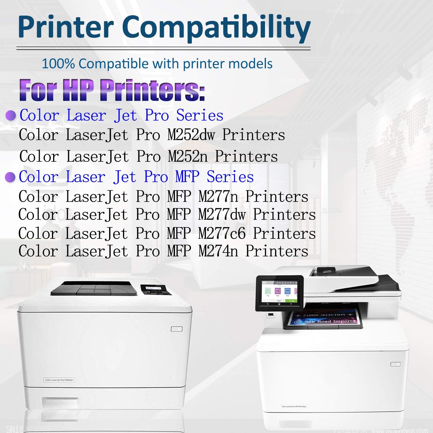 Amazon.com: Cartucho de tóner compatible para HP 201A | CF402A CF402A  CF403A Laserjet Pro M252dw M252n MFP M277n MFP M277dw MFP M277dw MFP M277c6 MFP  M274n, vendido por SinaToner. : Productos de