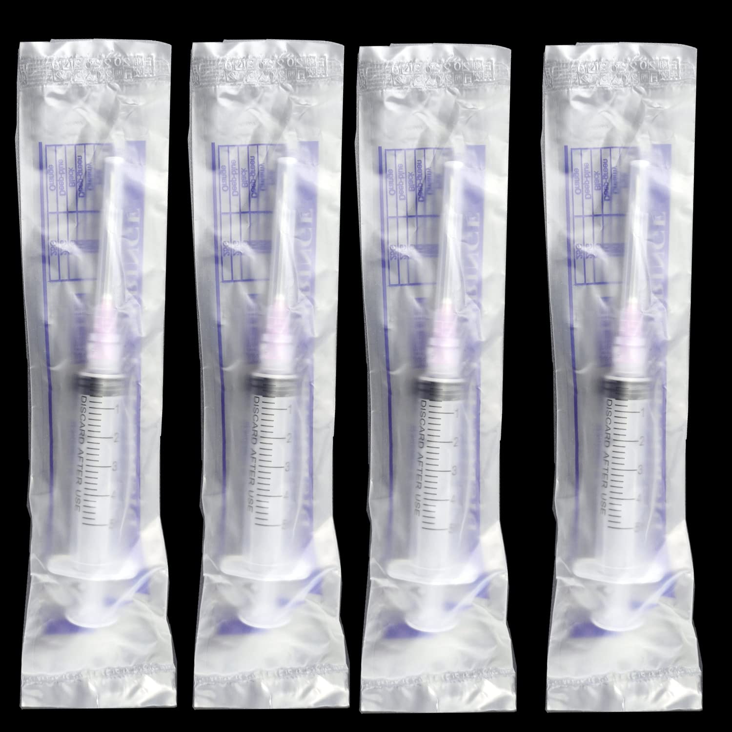 100 Pack 5ml Plastic Sterile Syringes with 18Ga, for Scientific Labs, Liquids Dispensing and Measuring Syringe Tools — Amazon image 4