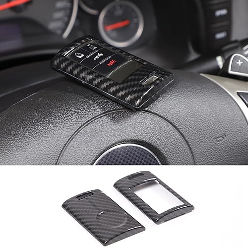Miniatura 8 de Funda para llavero inteligente de fibra de carbono, ajuste exacto para Corvette C7, material ABS, juego de 1