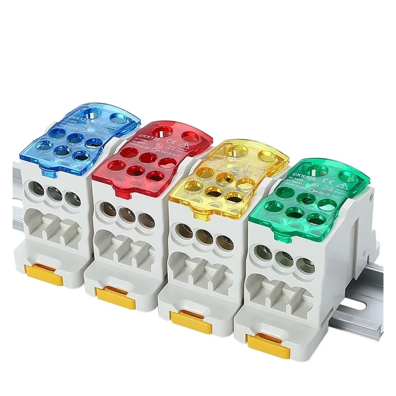 Złącze przewodu elektrycznego Jedna skrzynka rozdzielcza z wieloma wyjściami Listwy zaciskowe na szynę Din Rozłącznik połączeniowy UKK-80/160/250A400(UKK-250A red)