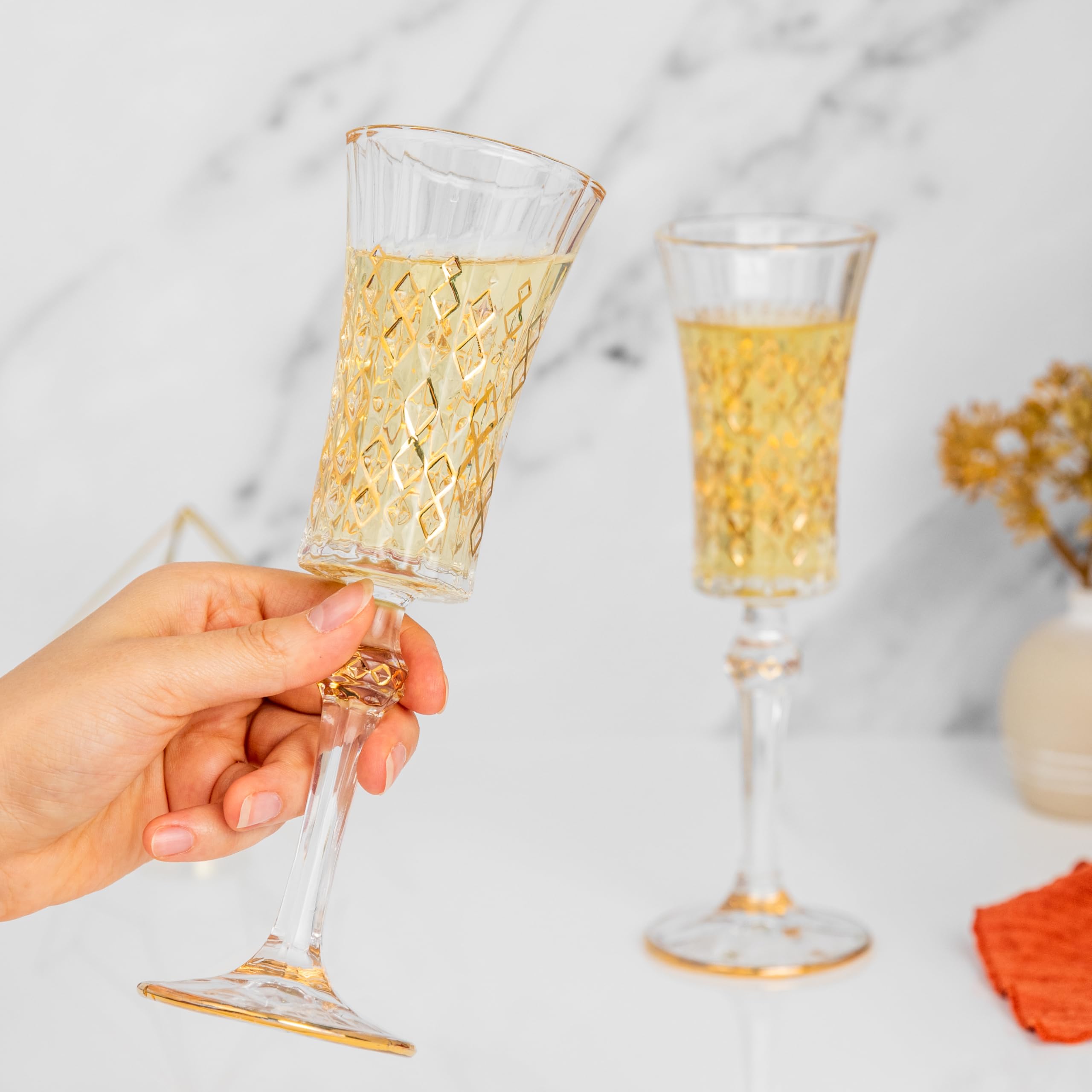 Luxury Champagne Glasses - Set of 2 -3