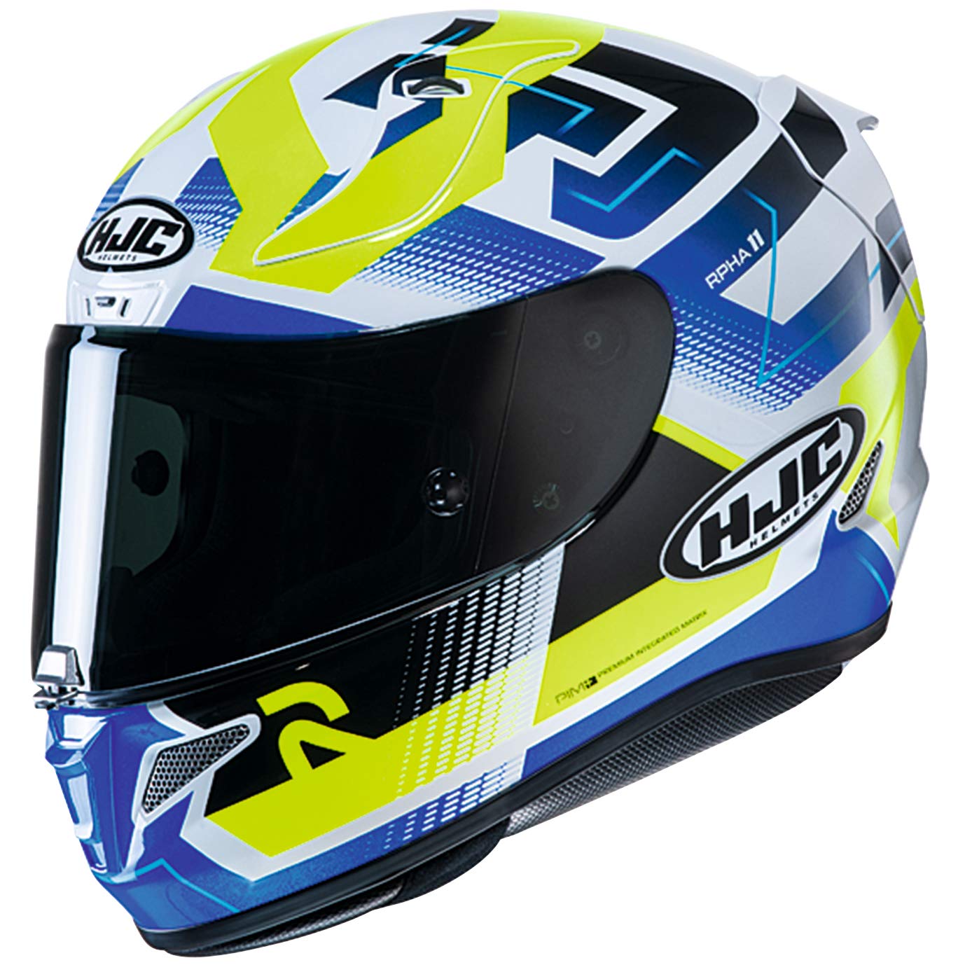 Amazon | HJC HELMETS バイクヘルメット フルフェイス ブルー/イエロー  