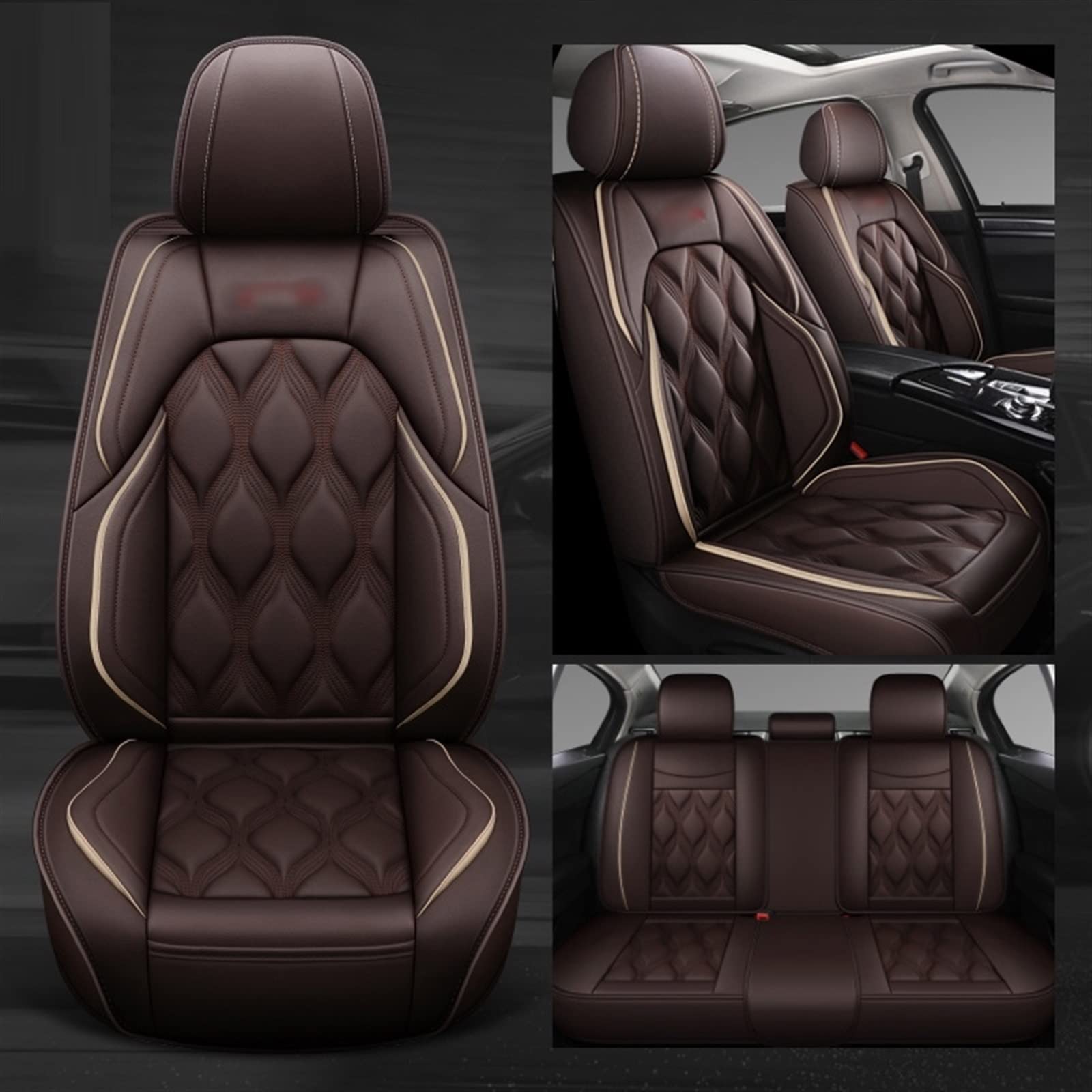 JTWMTY Car Seat Cushion Covers Automotive Interior For Peugeot 206 307 407 207 208 2008 3008 508 308 406 301 607 protectors