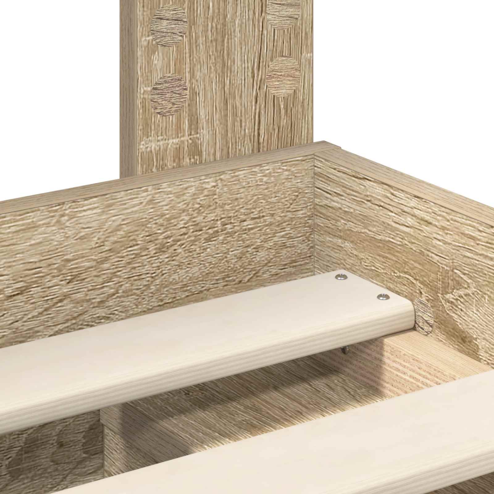 vidaXL Estructura de Cama con cabecera Roble Sonoma 150 x 200 cm