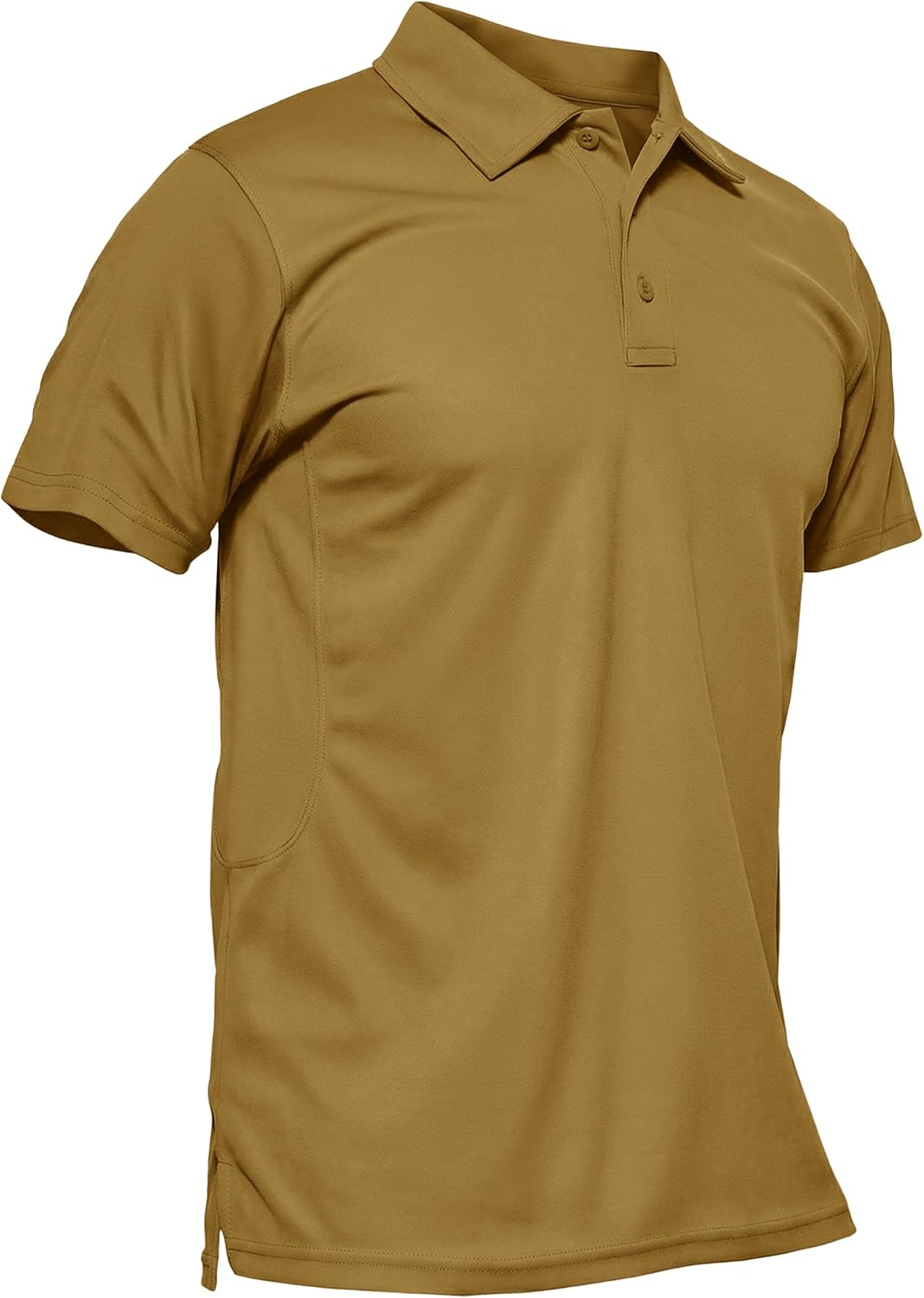 MAGCOMSEN Men's Polo Shirts Short Sleeve Cotton Pique Golf Shirt Casual Collared Shirt Lightweight Work Shirts with 3 Buttons