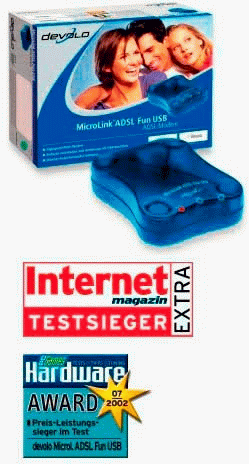 Devolo MicroLink ADSL Fun USB externes DSL-Modem