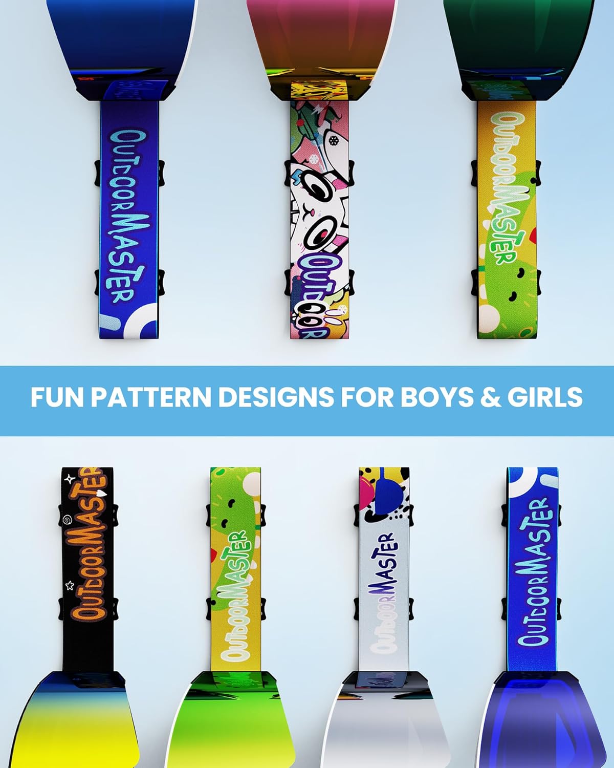 OutdoorMaster Falcon Kids Ski Goggles-Magnetic Interchangeable Lens, Anti Fog UV Protection OTG Snowboard Goggles for Youth