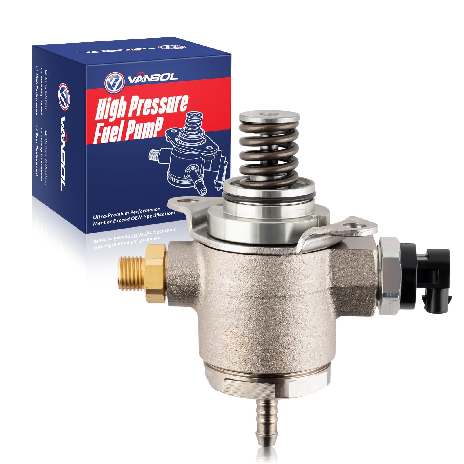 Photo 1 of VANBOL High Pressure Fuel Pump Compatible with 2009-2017 Audi A4 A5 A6 Quattro Allroad Q3 Q5 TT Quattro Beetle CC EOS Golf GTI Jetta Passat Tiguan L4 2.0L Replace 06J127025E (Premium Version)