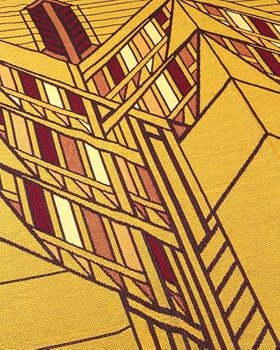 Miniatura 5 de Uni-Art Frank Lloyd Wright Dana Sumac - Manta para tapiz, 100 % algodón, para sala de estar o dormitorio. Dimensiones: 68 x 48 pulgadas