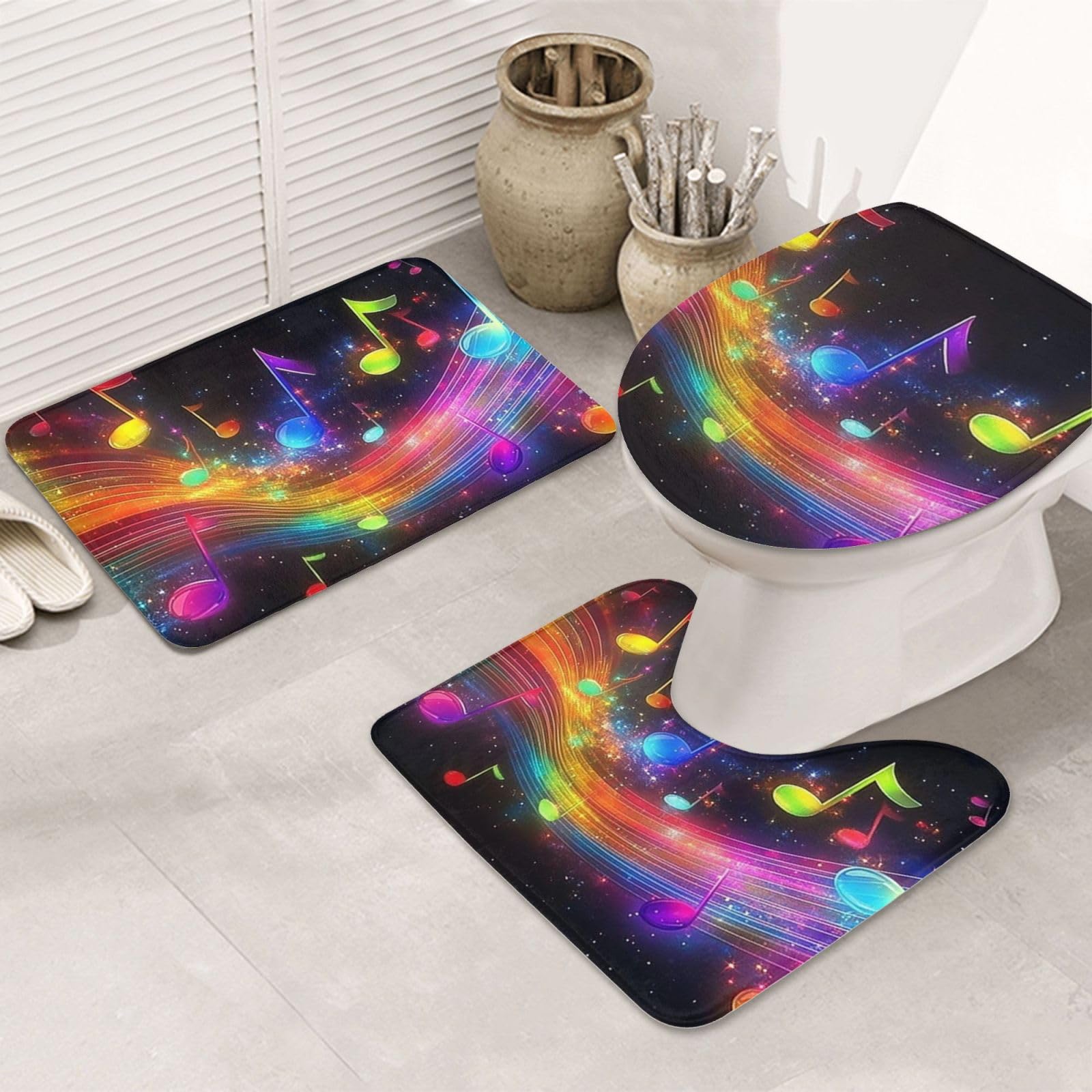 Alfombras de baño musicales para un suelo seco y cálido al salir de la ducha diaria