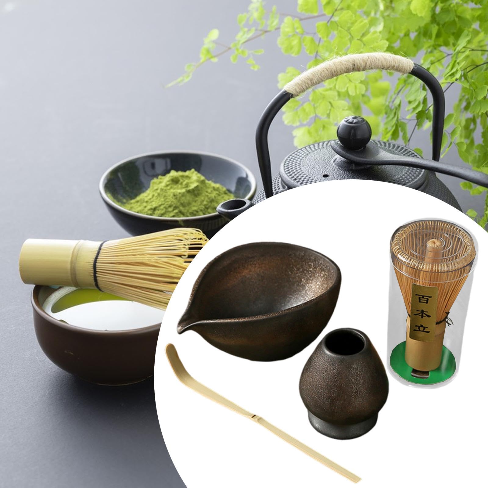 Benboo 10ピース/個抹茶セットキッチンの調理器具シフターティーウェア