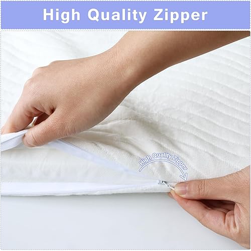 Miniatura 2 de Protector de colchón para cuna de bebé compatible con Chicco LullaGo Anywhere portátil, SnuzPod 4 Bedside, 18 x 32 pulgadas, almohadilla de repuesto