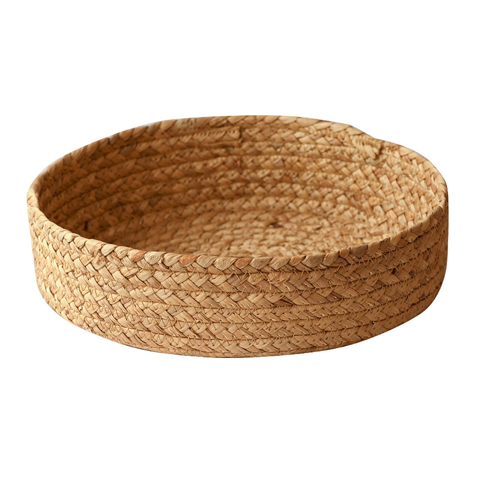 SMLJFO Round Rattan Baskets for Organizing Wicker Storage Basket, Fruit Basket Woven Wicker, Nesting Bread Baskets for Countertop, Kitchen, Living Room