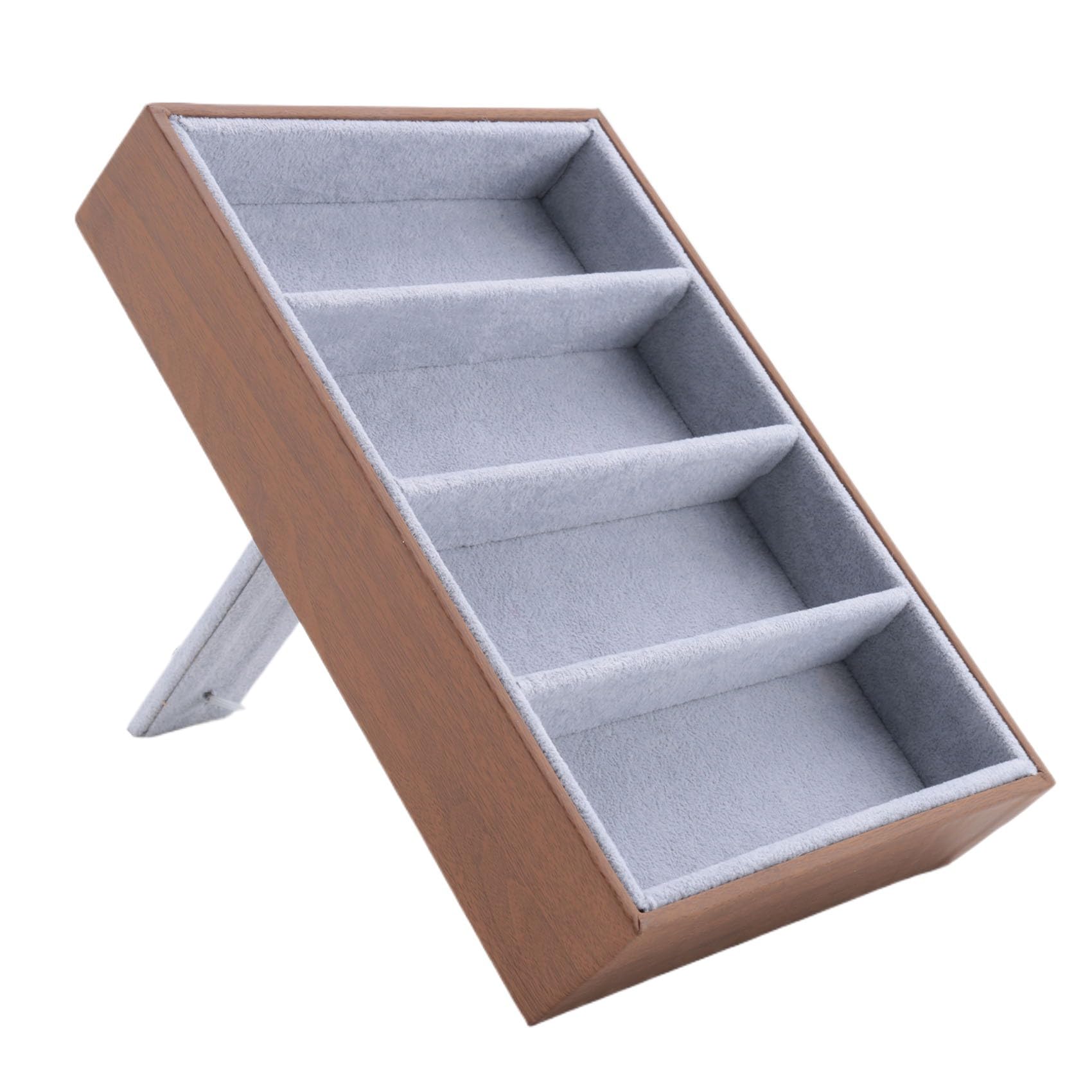 5X Occhiali da Sole Espositore per Occhiali Custodie 4 Griglie Espositore per Occhiali da Sole Espositore per Occhiali Espositore per Gioielli Vassoio - -