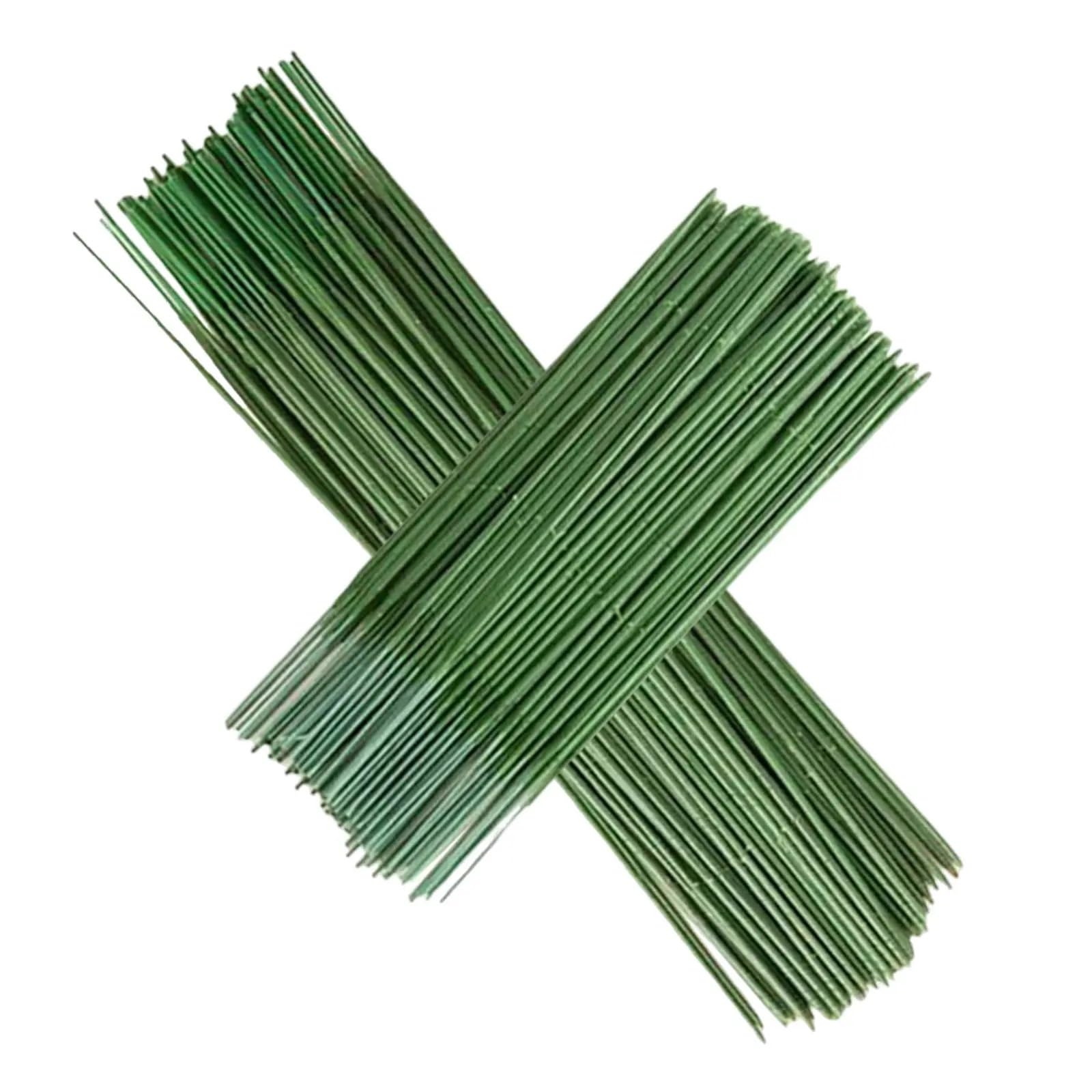 HUWOYG 100Pcs Decorative Flower Stems Plastic Rods for Floral Arrangement DIY Craft Wedding Bouquet Home Garden Decor Supplies For DIY