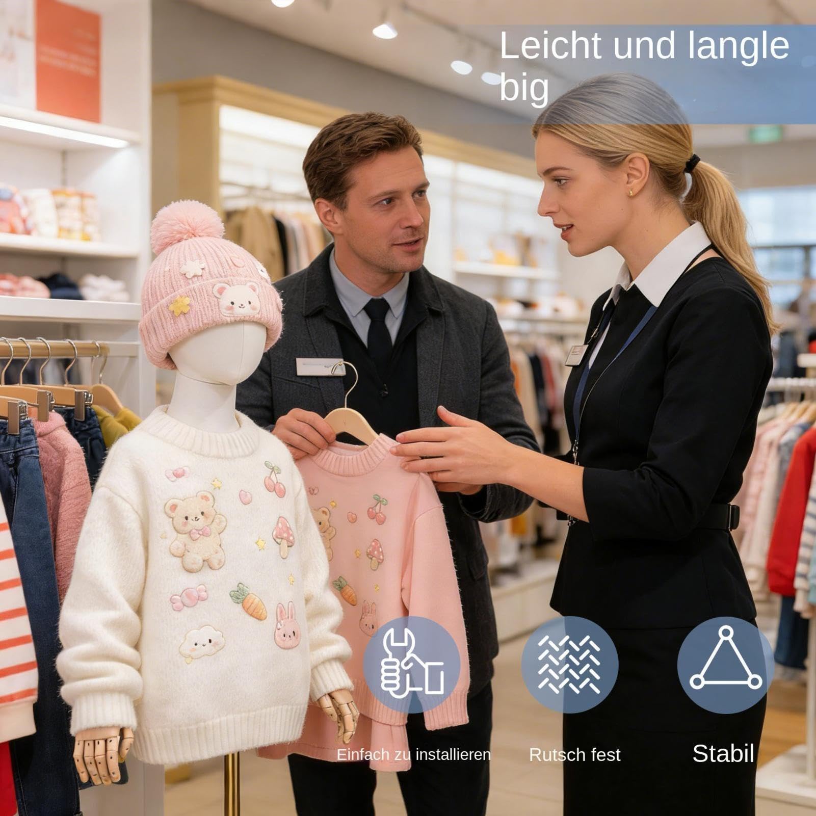 Schaufensterpuppe, Kinders Schneiderpuppe höhenverstellbar Mannequin Torso