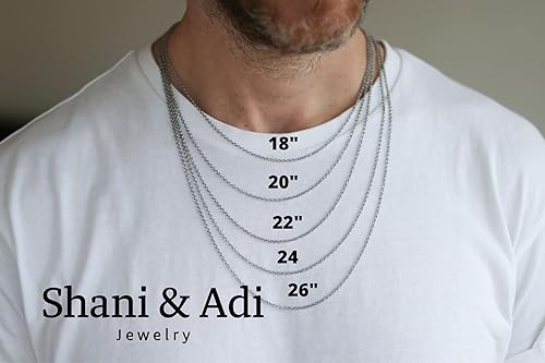 Miniatura 6 de Sideways cross necklace for men, mens necklace waterproof cross pendant, silver chain groomsmen gift for him, christian catholic necklace