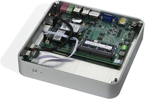 Miniatura 6 de KINGDEL Mini computadora de escritorio, mini PC sin ventilador con CPU Core i5, 16 GB de RAM, SSD de 256 GB, puerto HD, VGA, 4 x USB 3.0, WiFi,