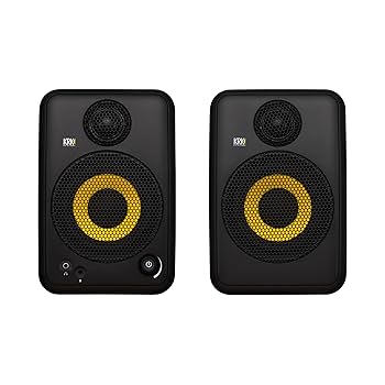 KRK V4 パワード モニタースピーカー 2台セット 電源ケーブル付き KRK】プロフェッショナルパワードモニタースピーカー【V4