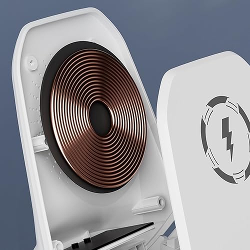 Miniatura 6 de Cargador inalámbrico magnético para escritorio, soporte de teléfono móvil de carga rápida de 15 W, soporte de escritorio eficiente para teléfonos