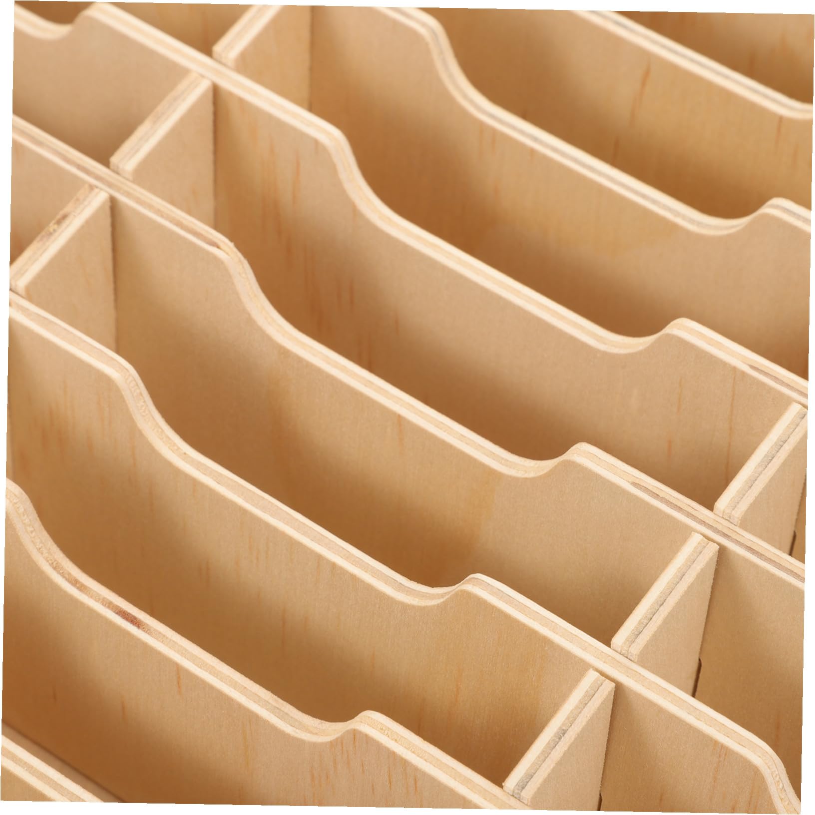 SOLUSTRE Caja Almacenamiento Teléfono Móvil de Madera con Múltiples Compartimentos Organizador de Escritorio Versátil para Oficina y Hogar Diseño Pulido y Resistente para Llaves y Objetos