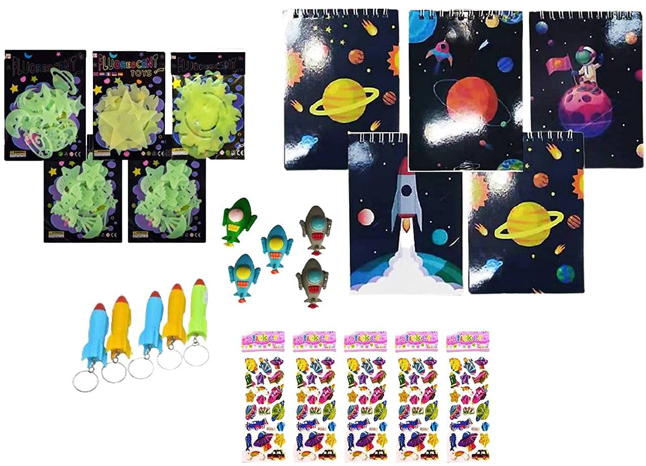 MONKEYTAIL Space Medley Astronaut Theme Birthday Return Gifts for Kids of All Age Group- Set of 5