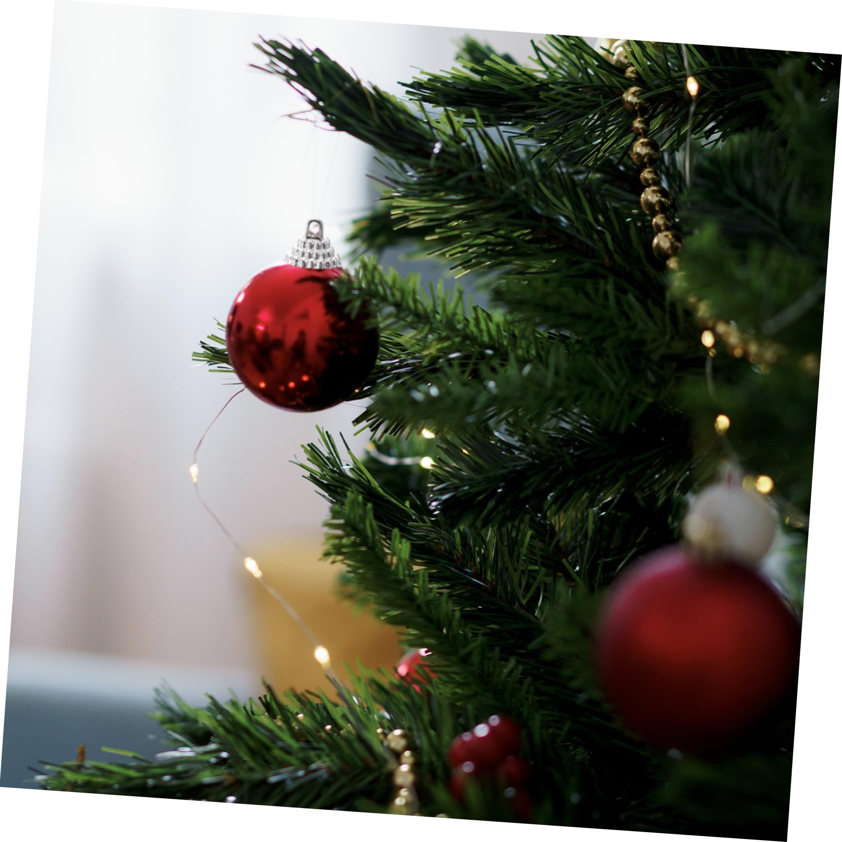 Veemoon Tapas Creativas para Bolas Colgantes de Navidad Accesorios DIY para Decoración de Árbol Cubiertas Plateadas para Adornos Navideños
