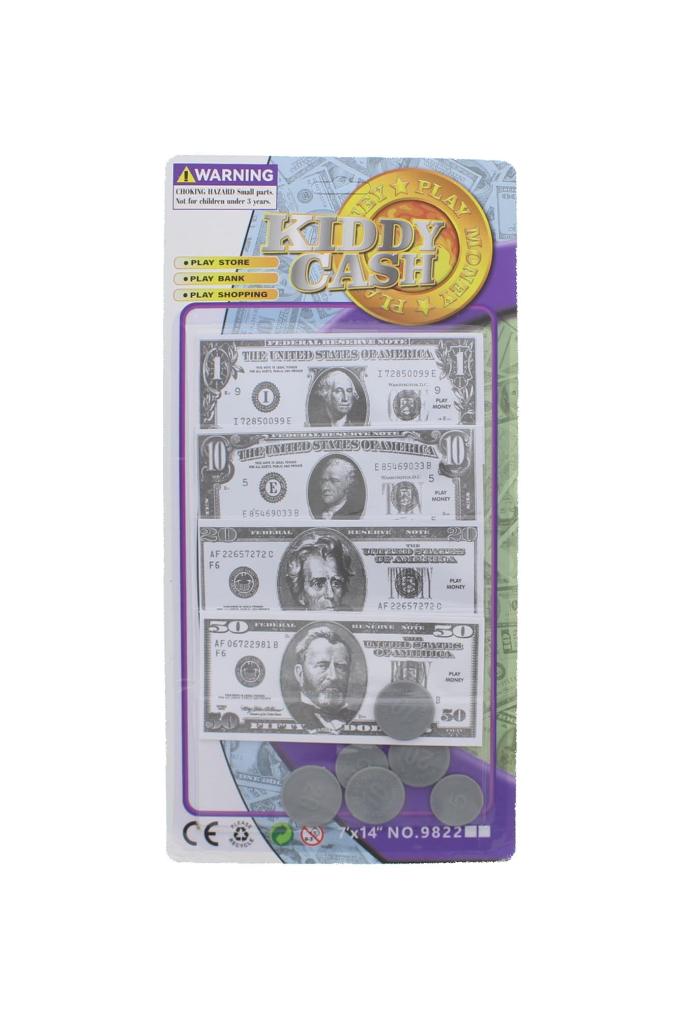 Zac's Alter Ego Card of Fake Money - Dollars & Cents - Fancy Dress Prop Halloween Party Supplies Cosplay