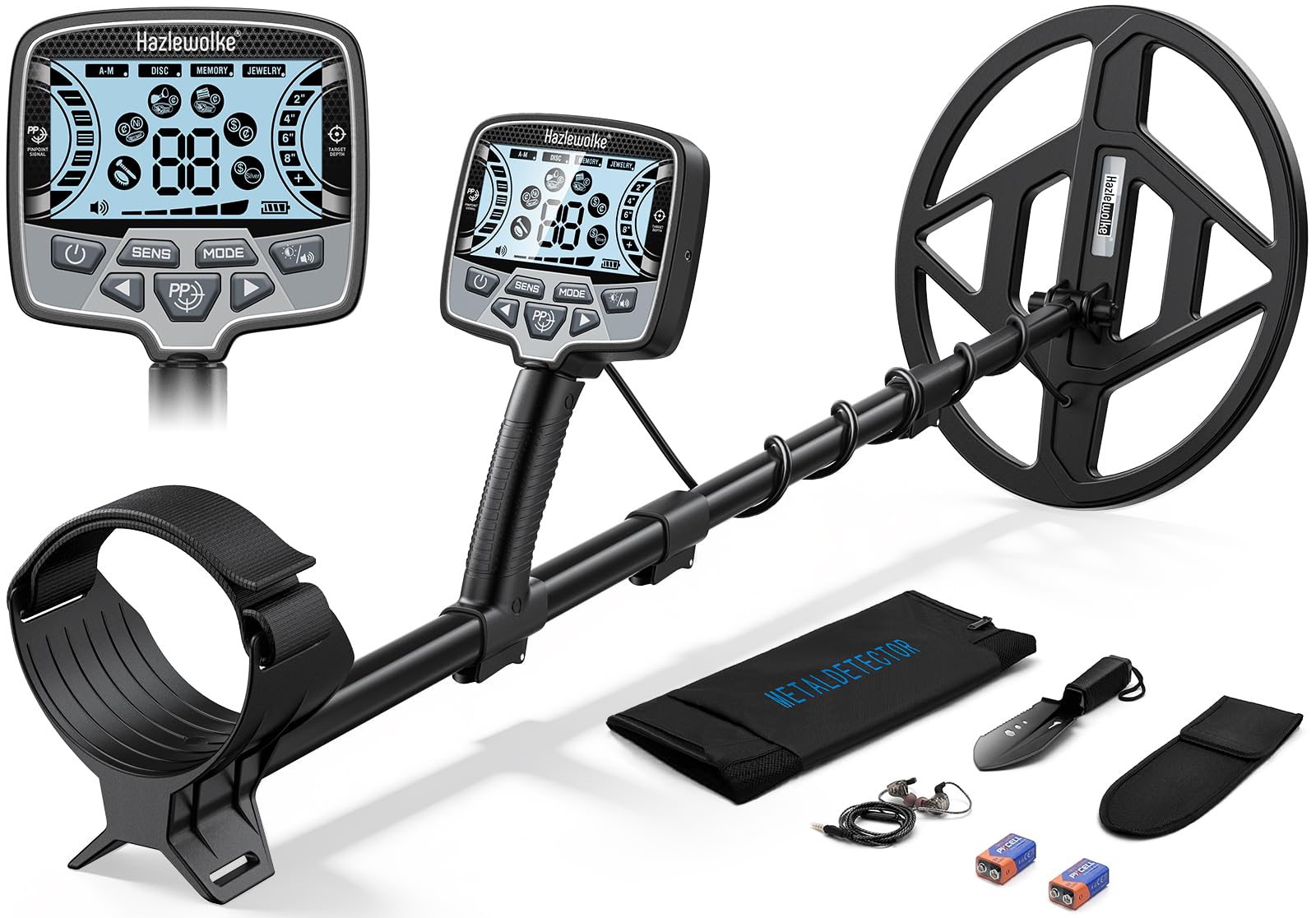 Amazon.com : Hazlewolke 13” Metal Detector for Adults Professional