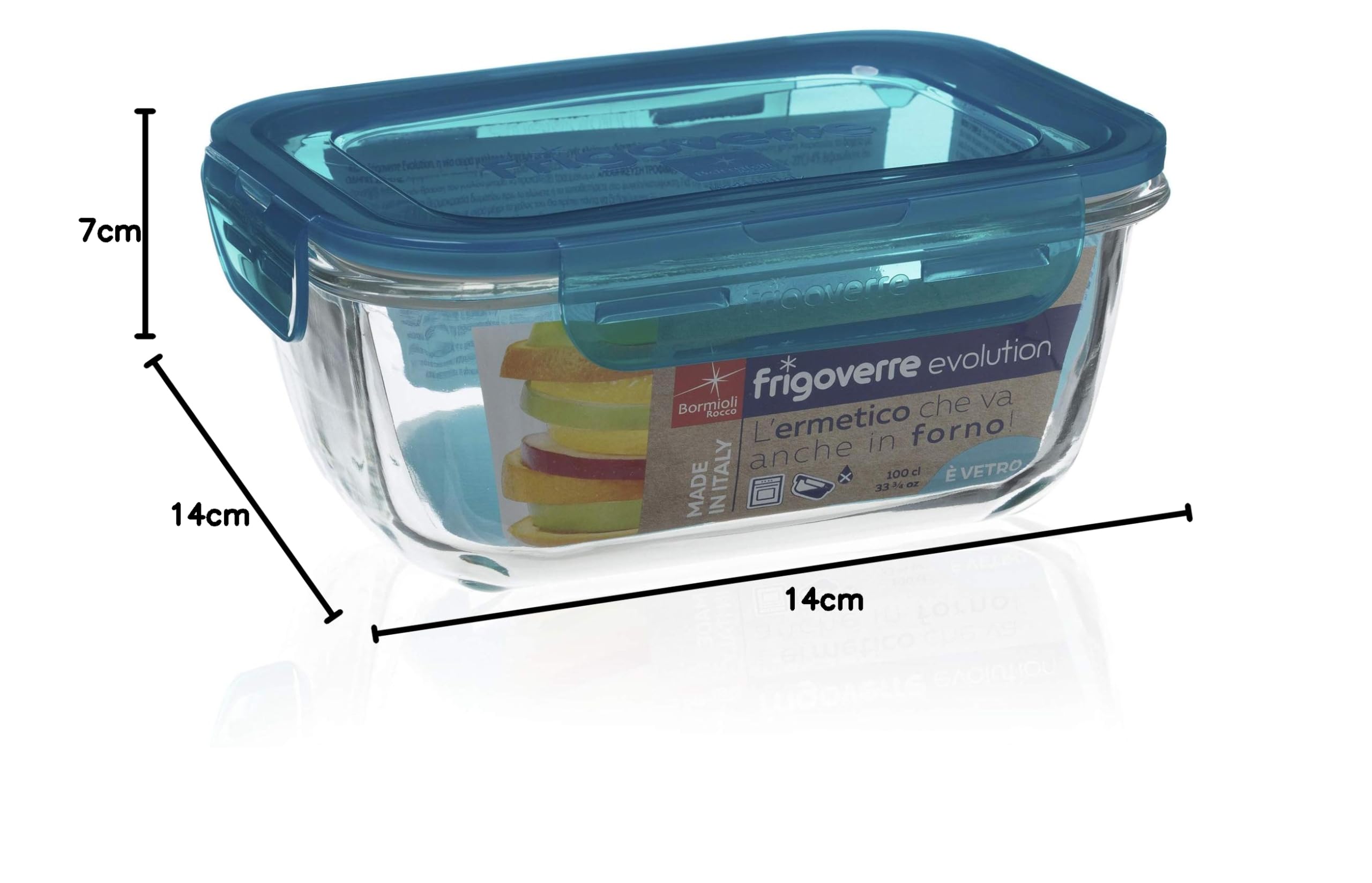 BORMIOLI ROCCO Set 3 Contenitori Baby Frigoverre Evolution – Tondi, 10 Cm, Chiusura Ermetica, Made In Italy