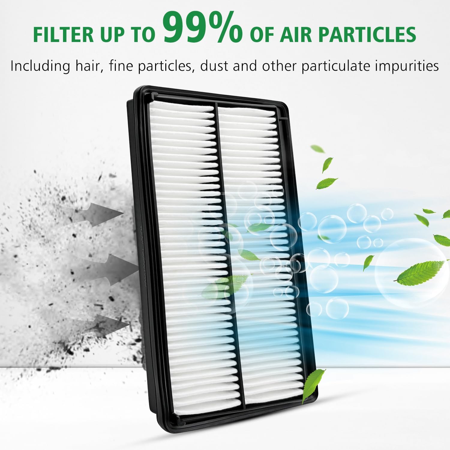 Capume 2PCS Cabin Engine Air Filter JM802 JM726A Kits Fits for MDX 3.5L 2022-2025, Pilot 3.5L 2023-2025, Replacement for CF11182, 80292-TF0-G01, 1722061AA00