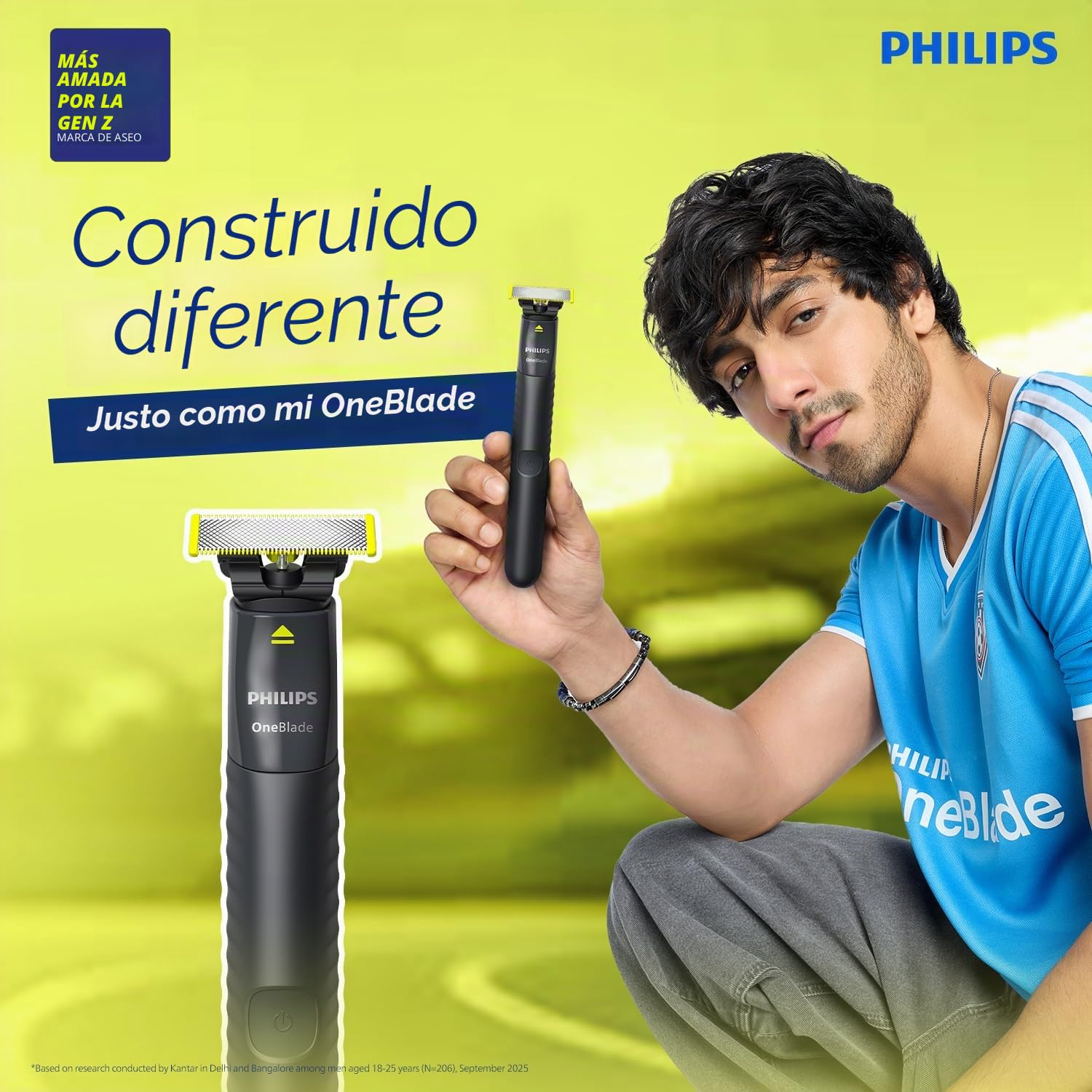 Philips OneBlade QP1424/10-2 peines de rastrojo (1, 3 mm), recargables, uso en húmedo y seco