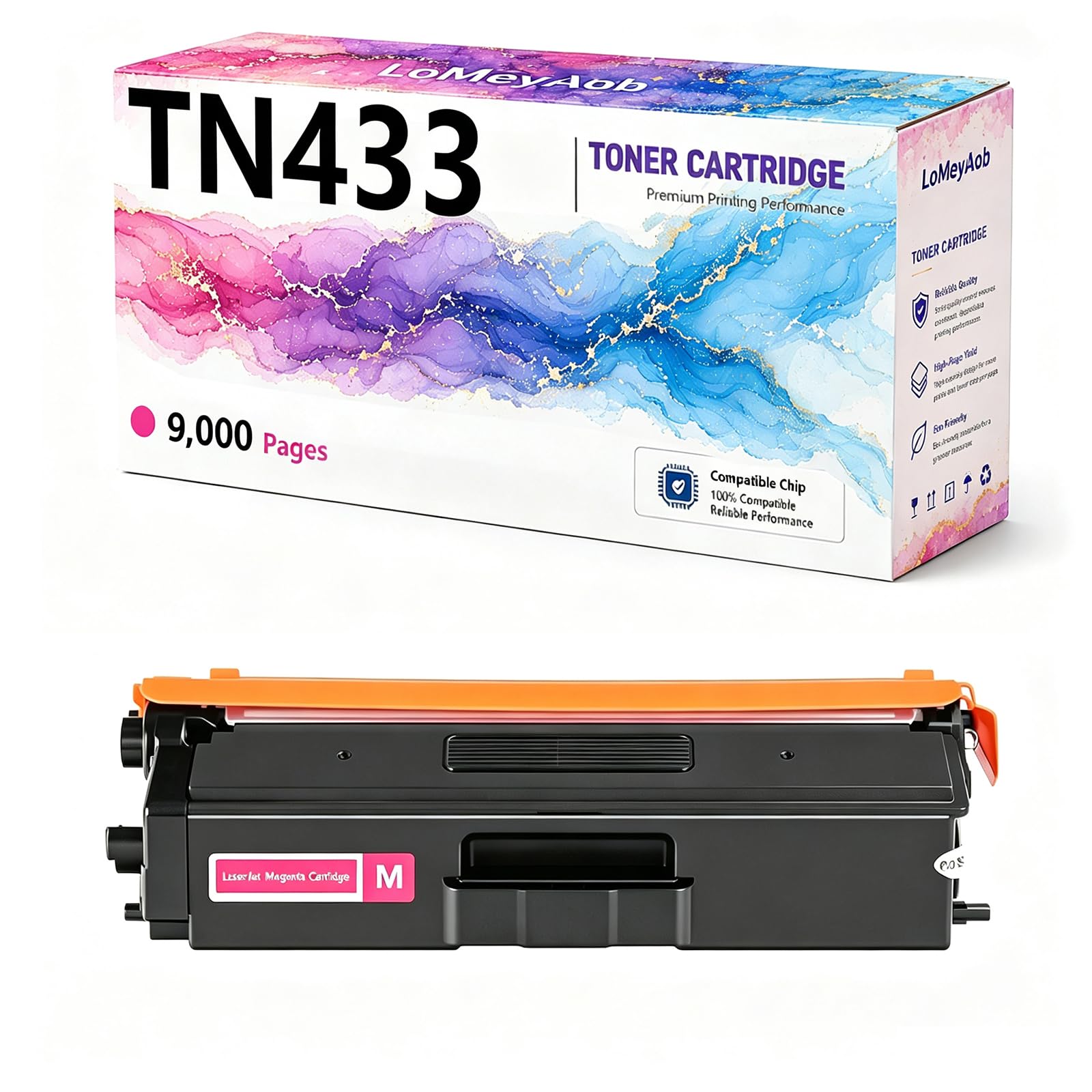 Cartuccia di toner TN433, sostituzione ad alta resa per stampante Brother color LaserJet HL-L8260CDW L8360CDW L8360CDWT L9310CDW L8610CDW L8895CDW, colori ricchi ,Red