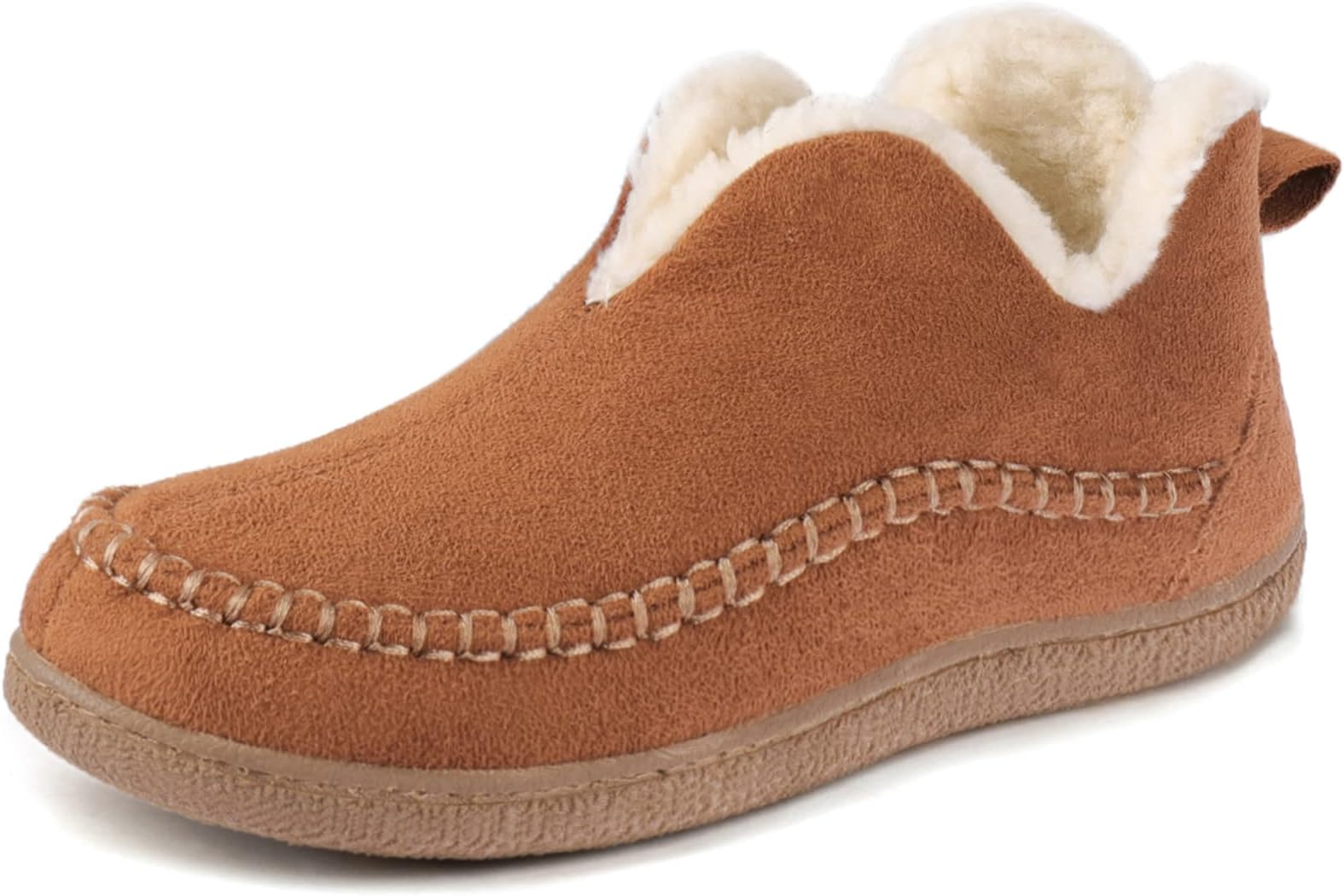 Wishcotton Women's Ankle Bootie Slippers，Ladies Indoor Outdoor house shoes