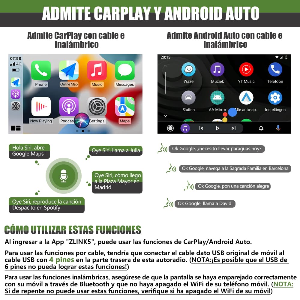AWESAFE 2GB+64GB Radio Android 13.0 para Coche con Pantalla Bluetooth 2 DIN para VW, Autoradio 7'' con CarPlay/Android Auto para VW, Admite WiFi/GPS/RDS/USB/FM/Mandos del Volante y Cámara Trasera
