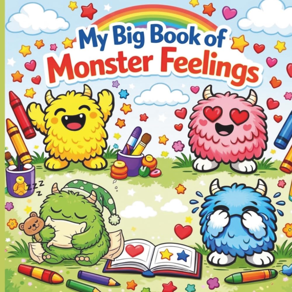 My Big Book of Monster Feelings: A Fun Coloring Book for Kids to Explore Emotions with Kindness and Care