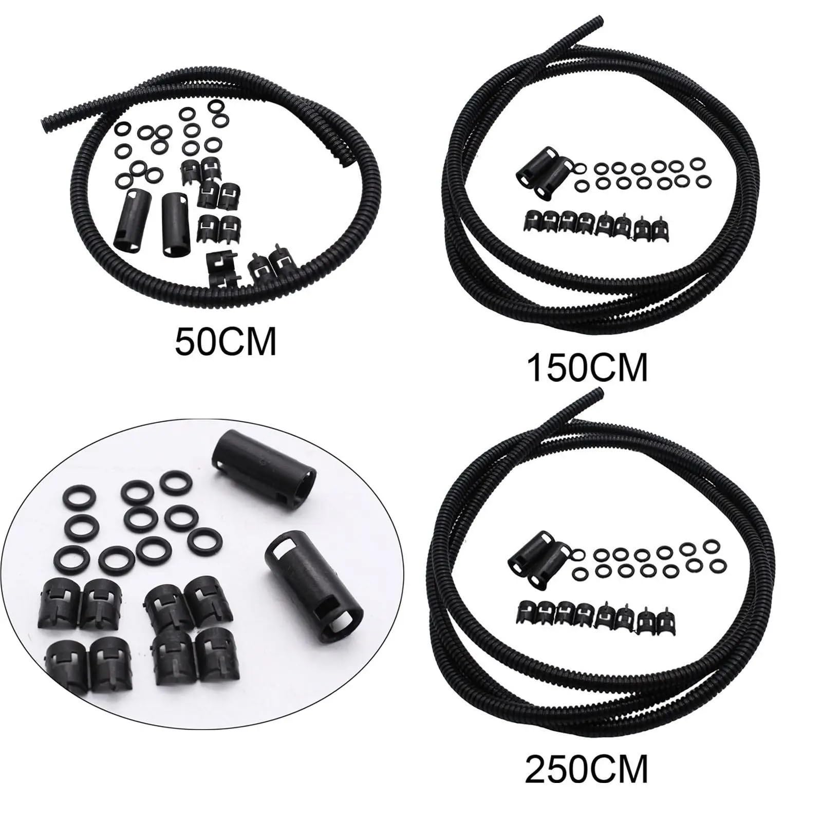 Kit tubo flessibile lavavetri generico Ricambi for veicoli Tubo flessibile tergicristallo(150cm)